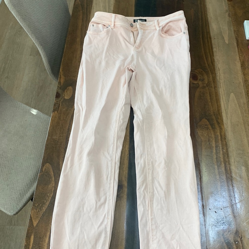 Dusty rose skinny jeans